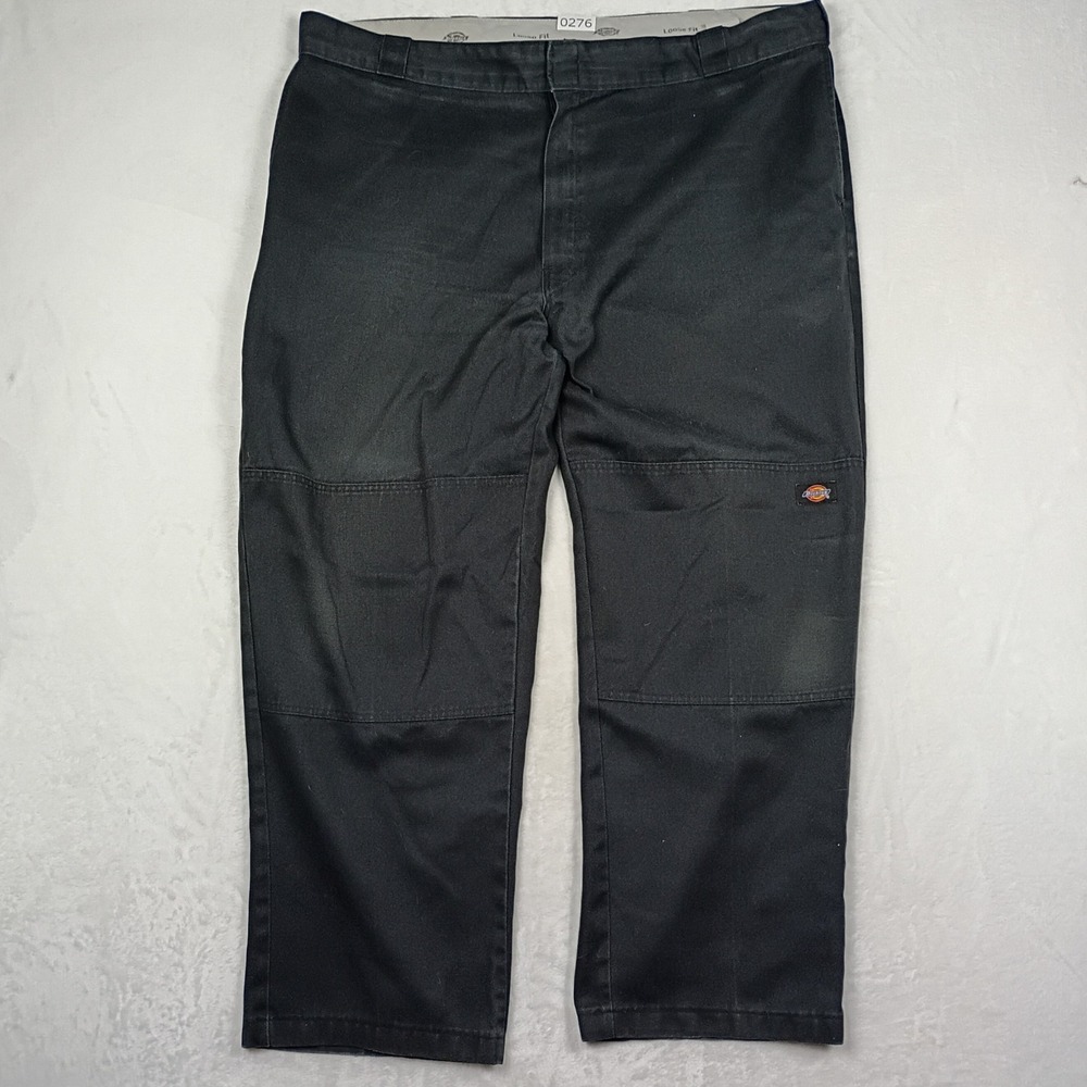 Dickies Double Knee Work Pants Mens 44x28 Black Loose Fit Gorpcore Utility Skate